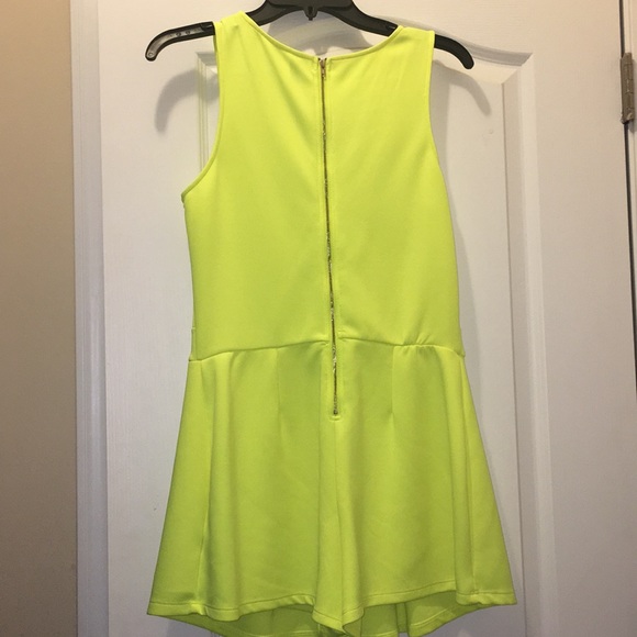 Highlighter yellow romper - Picture 2 of 4